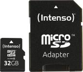 Intenso - Micro SD Card 32GB Class 10 inkl. SD Adapter