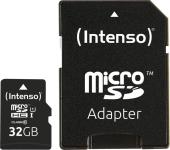 Intenso - Micro SD Card 32GB UHS-I inkl. SD Adapter
