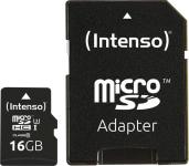 Intenso - Micro SD Card 16GB UHS-I Professional inkl. SD Adapter