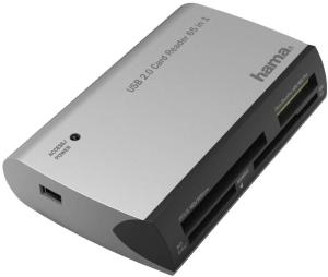 Hama - 200129 USB-Kartenleser, USB 2.0, All in 1