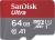 Sandisk - Ultra Android microSDXC 64GB 140MB/s + Adapter
