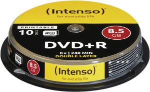 Intenso - DVD+R 8,5GB 8x Double Layer Printable 10er Spindel