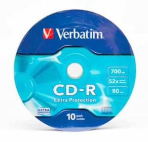 Verbatim - CD-R 52X  Wrap Extra Protection 10er Spindel